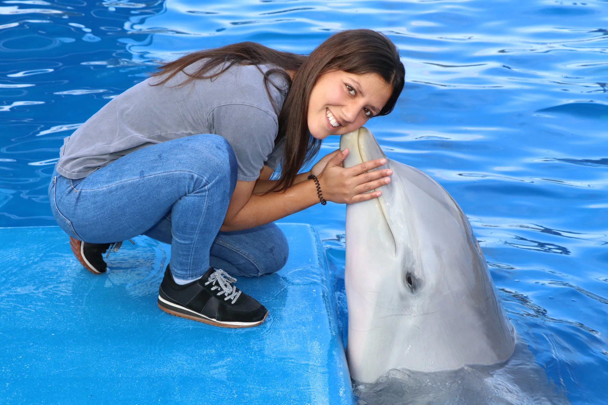Foto con delfines